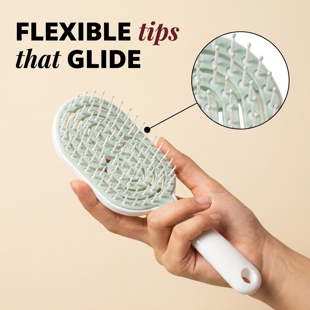 Self Cleaning Brush with Removable Lid or Cap