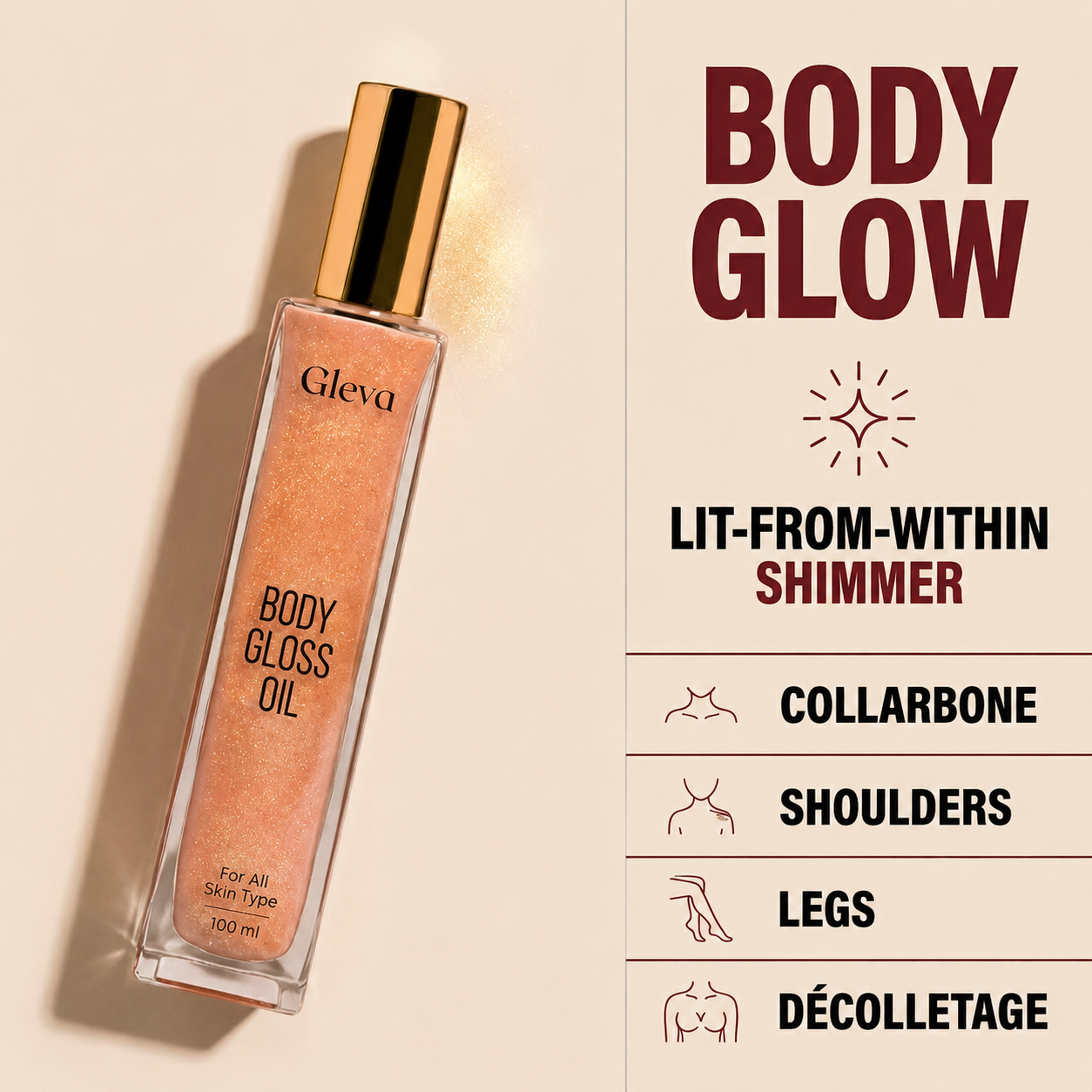 Gleva Body Gloss Oil