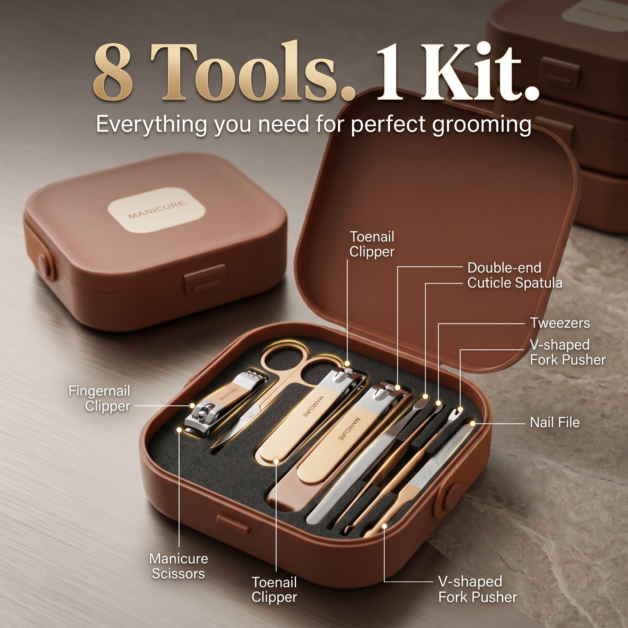 Professional 8-in-1 Nail Care Set