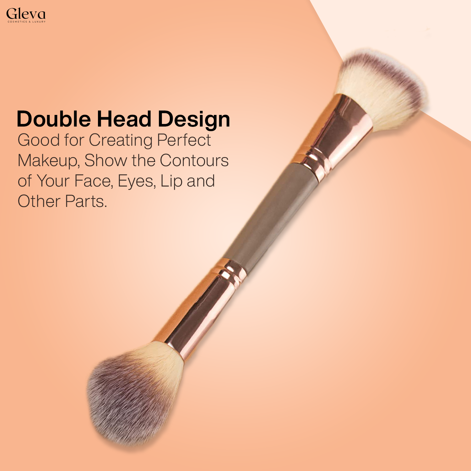 Dual-ended Countour Powder Brush