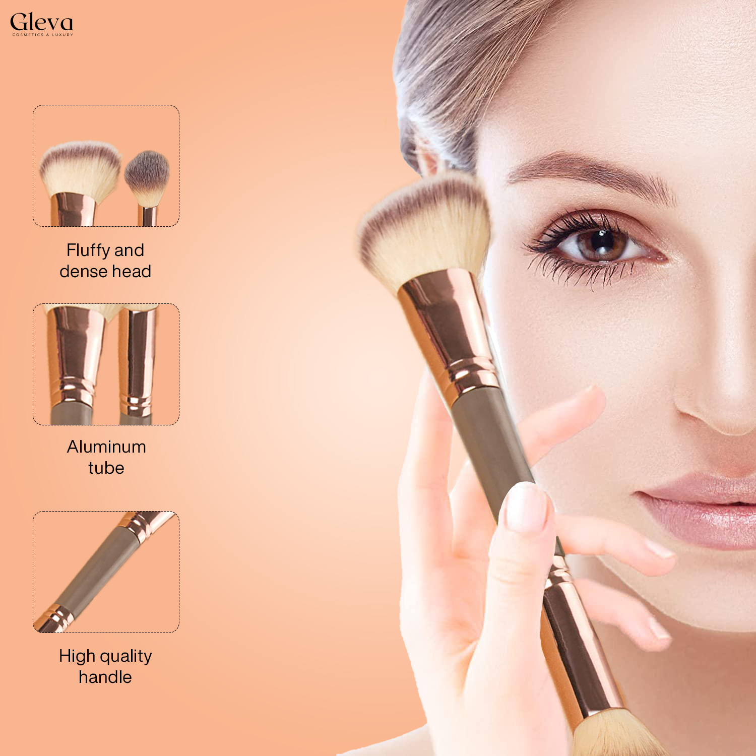 Dual-ended Countour Powder Brush