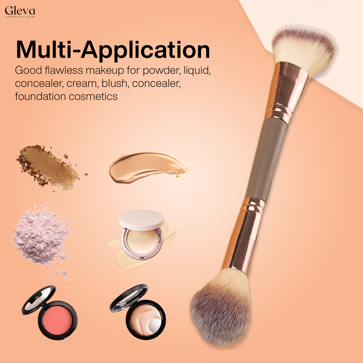 Dual-ended Countour Powder Brush