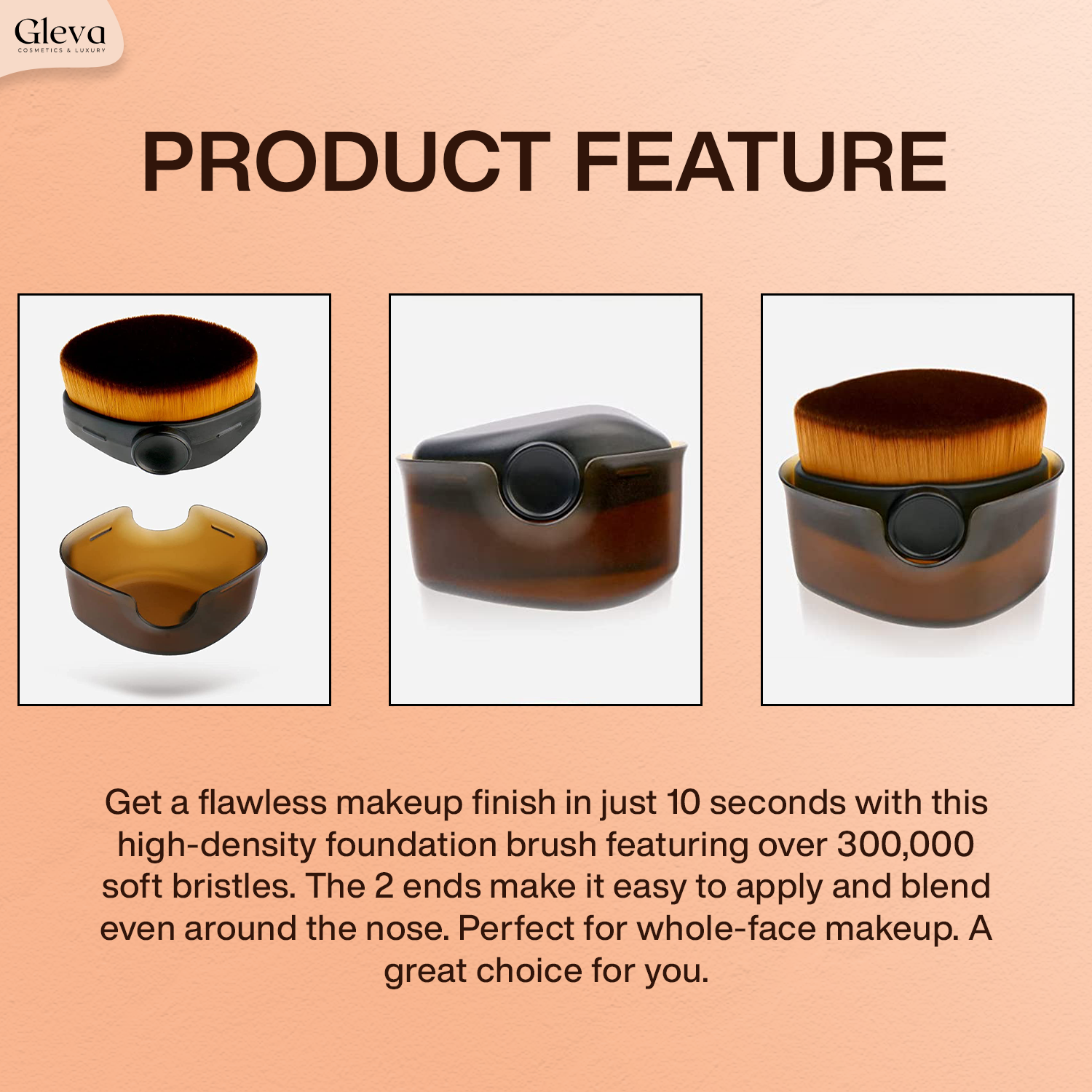 Retractable Foundation Makeup Brush