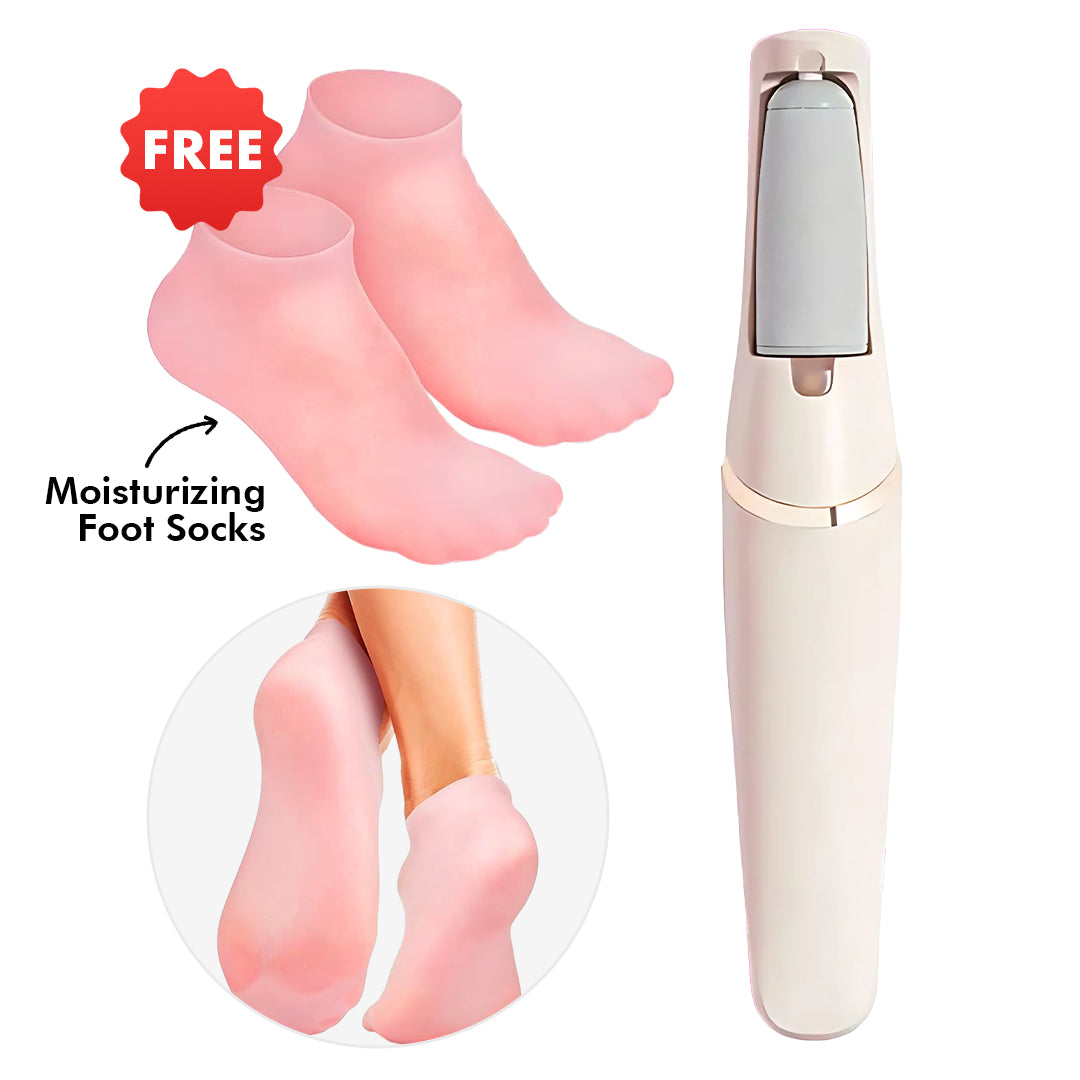 Professional Foot Cleaner for Dead Skin - Callus Remover + Free Moisturizing Foot Socks