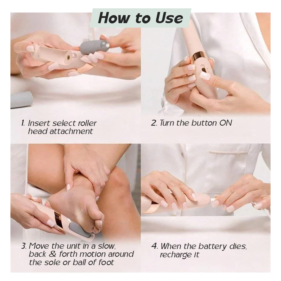 Professional Foot Cleaner for Dead Skin - Callus Remover + Free Moisturizing Foot Socks
