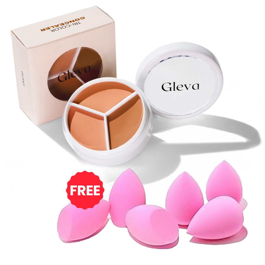 Tri-color Concealer (Free 5 Mini Beauty Blender Set)
