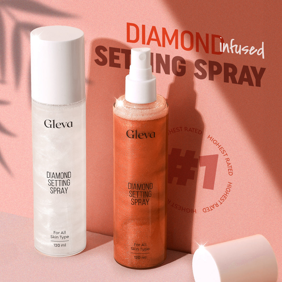 Combo Of Diamond Setting Spray+Waterproof Liquid Eyeliner