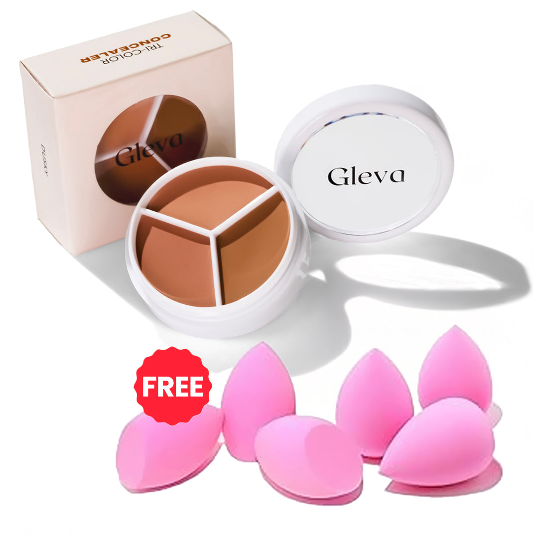 Tri-color Concealer (Free 5 Mini Beauty Blender Set)