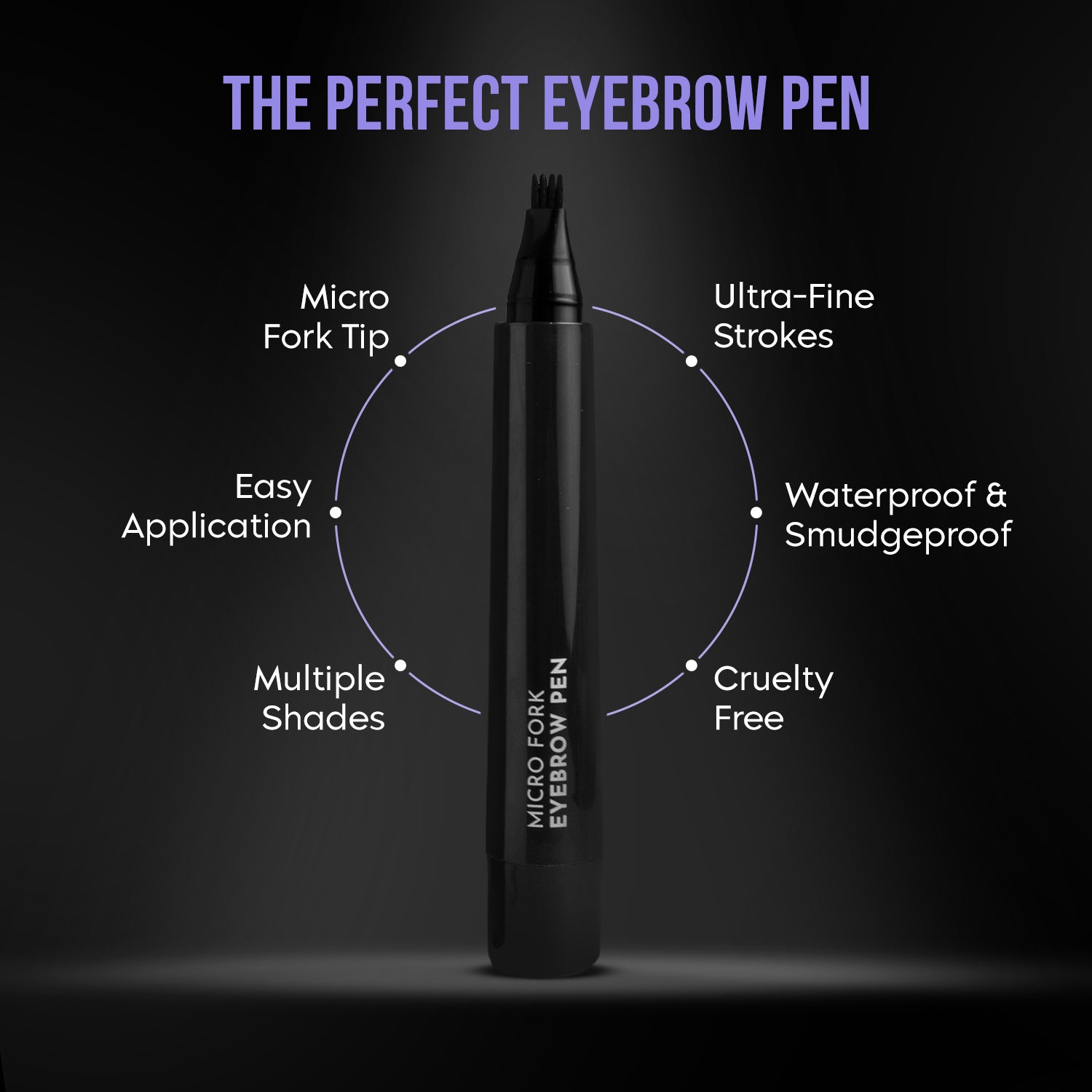 Micro Fork Eyebrow Pen + Free (Compact Gel Eyeliner)