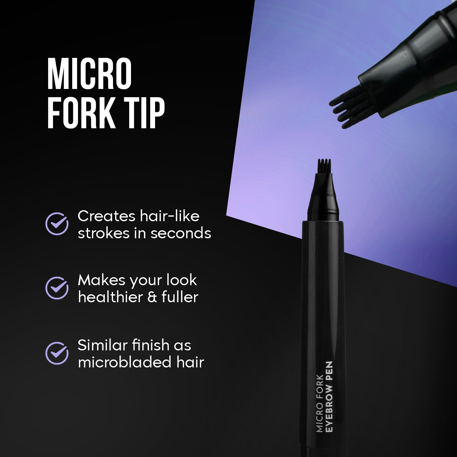 Micro Fork Eyebrow Pen + Free (Compact Gel Eyeliner)