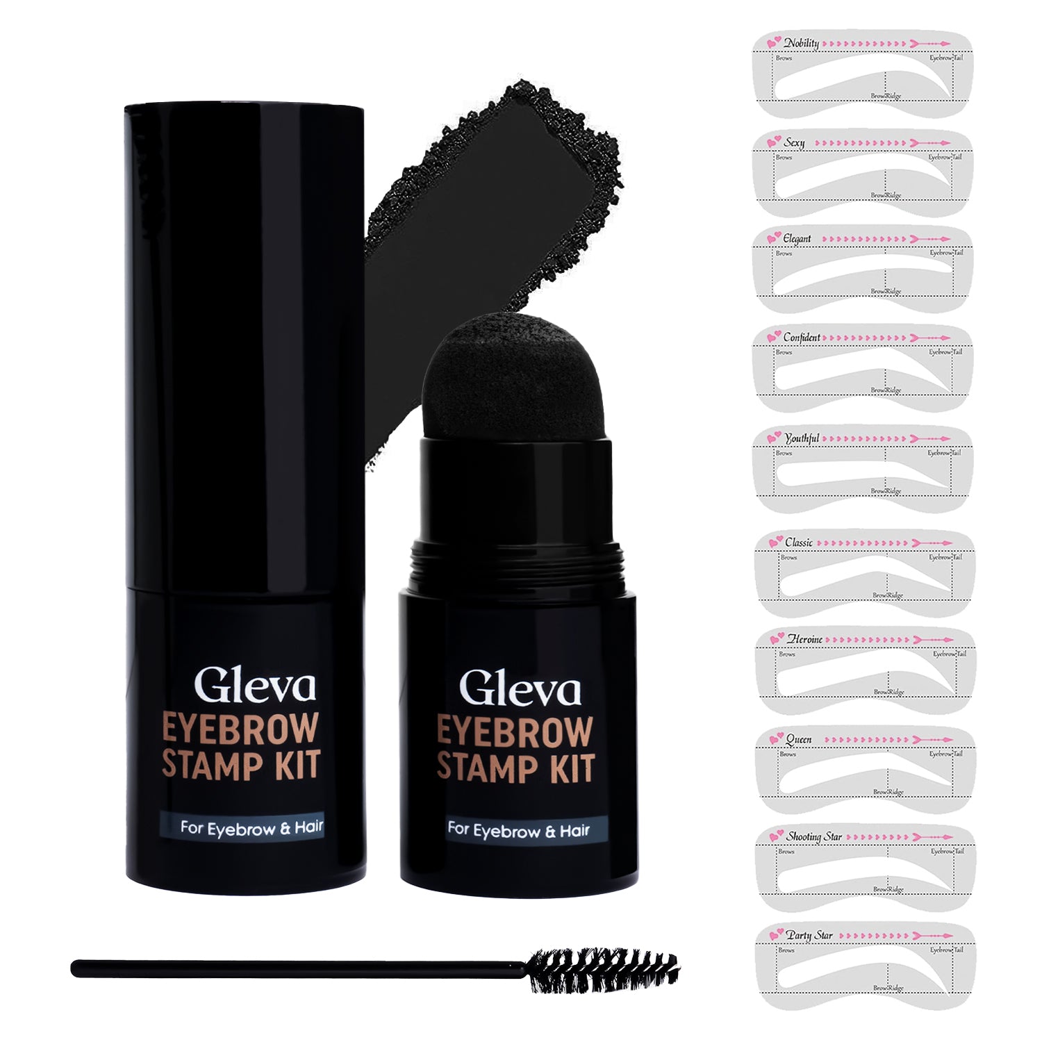 Gleva Eyebrow Stamp + (Free Lash Tweezer)
