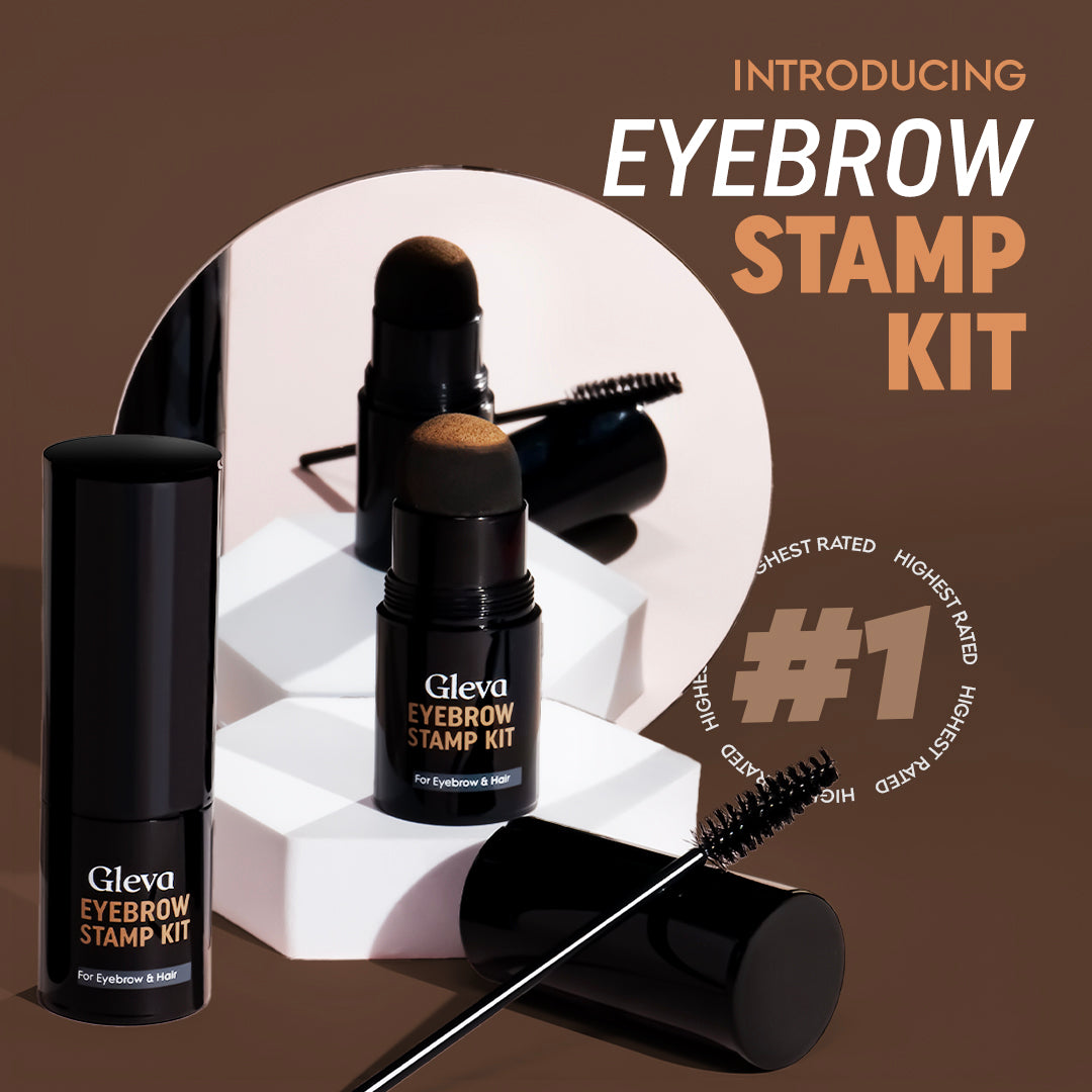Gleva Eyebrow Stamp + (Free Lash Tweezer)