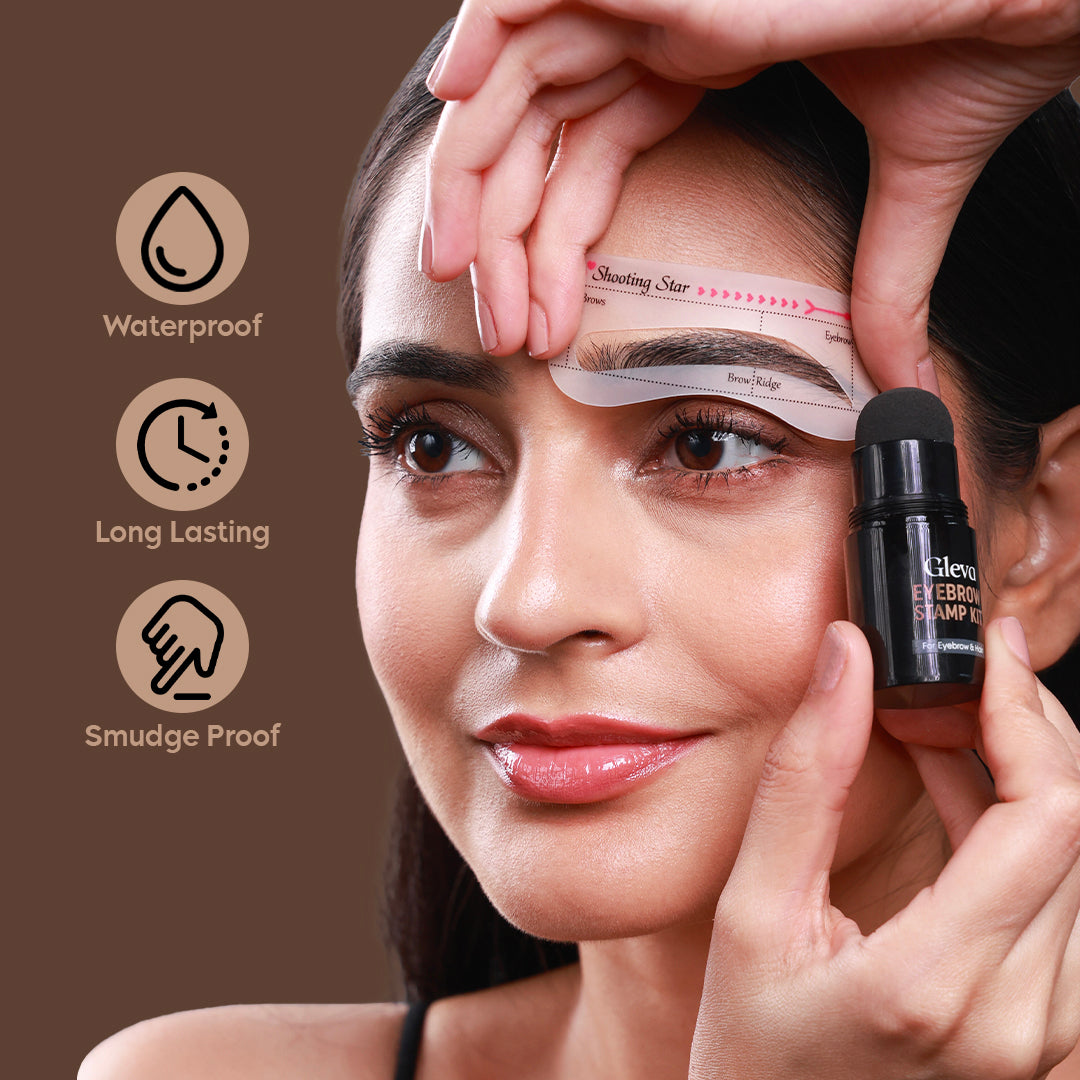 Gleva Eyebrow Stamp + (Free Lash Tweezer)