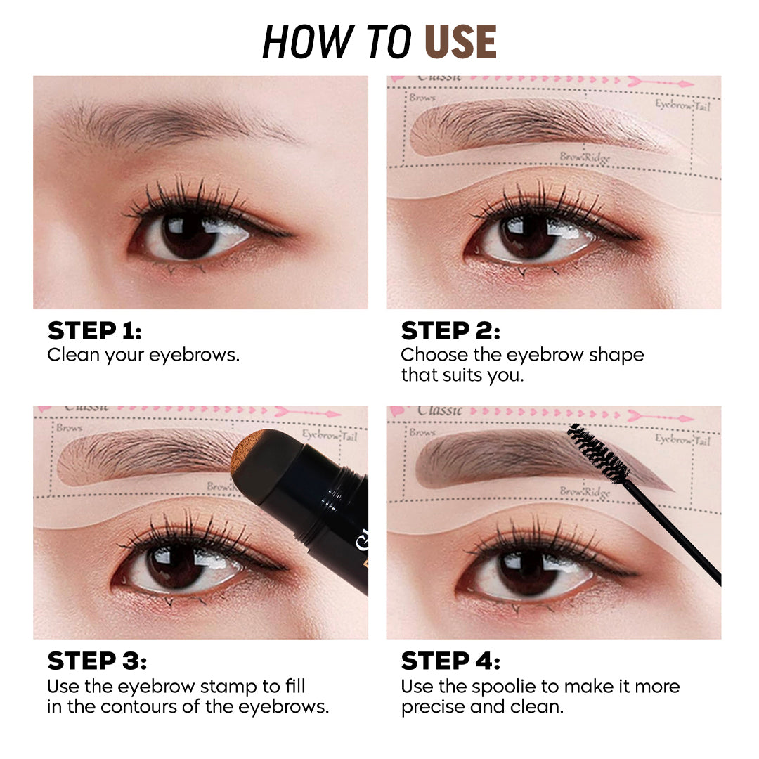 Gleva Eyebrow Stamp + (Free Lash Tweezer)