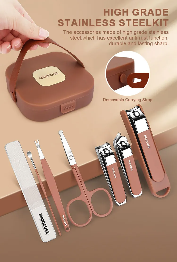 Portable Nail Clipper Set (7 Pieces)