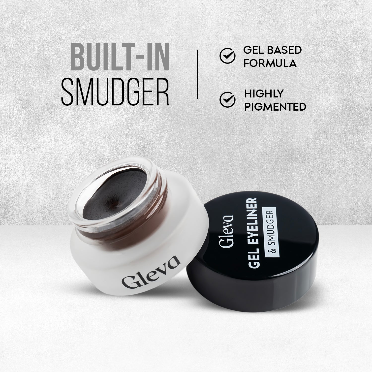 Compact Gel Eyeliner + (Free Eye Brushes Set)