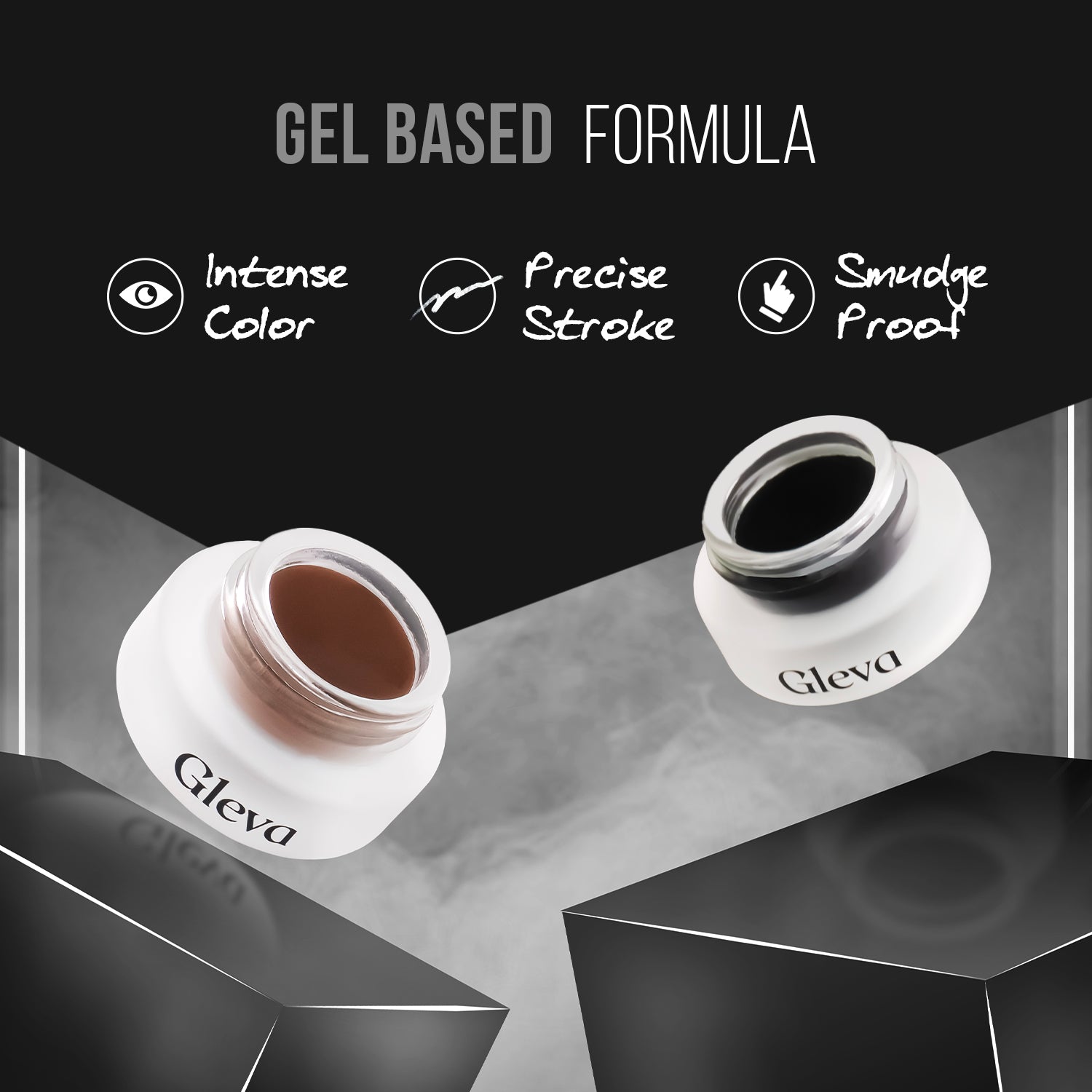 Compact Gel Eyeliner + (Free Eye Brushes Set)