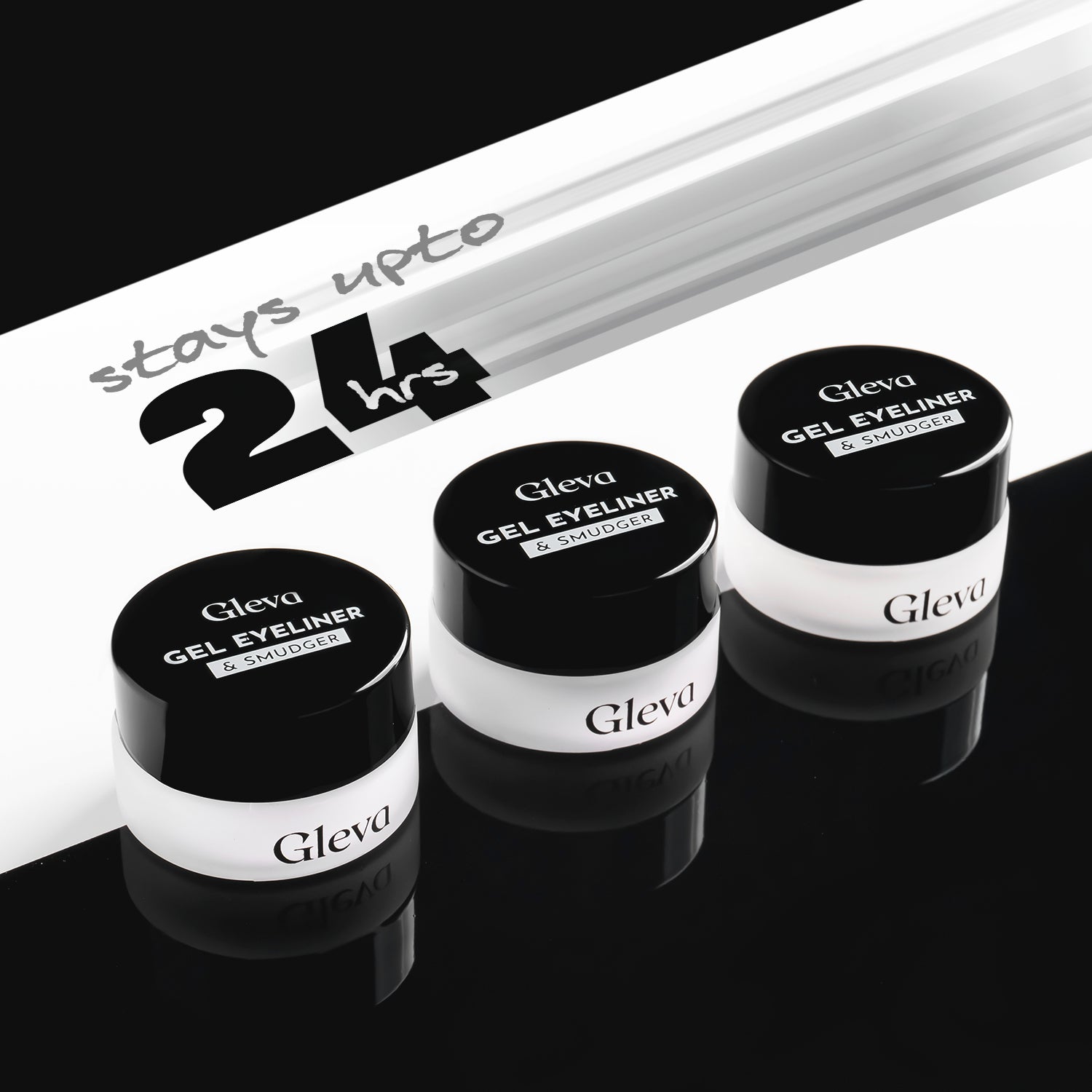 Compact Gel Eyeliner + (Free Eye Brushes Set)