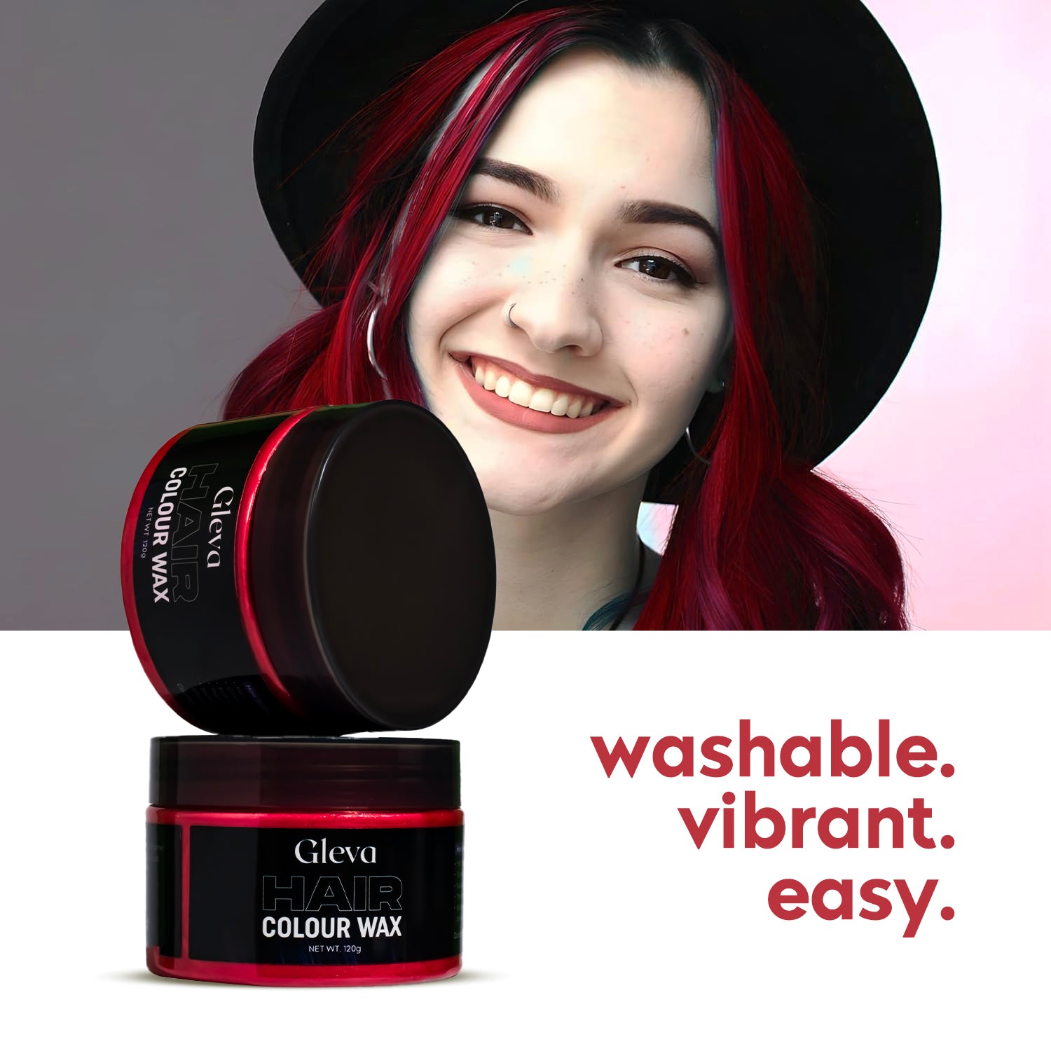 Temporary One Wash Hair Color Wax (Buy 1 Ger 1 Free)