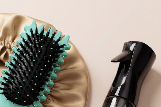 The brush, Night Wrap and Mist Water Spray together