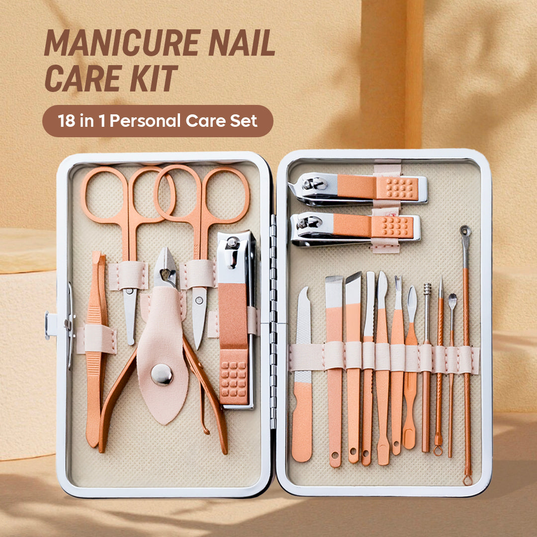 18 Pcs Manicure & Pedicure Kit