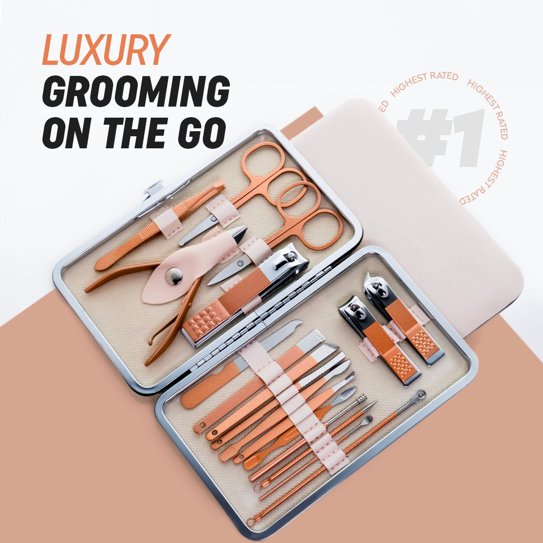 18 Pcs Manicure & Pedicure Kit
