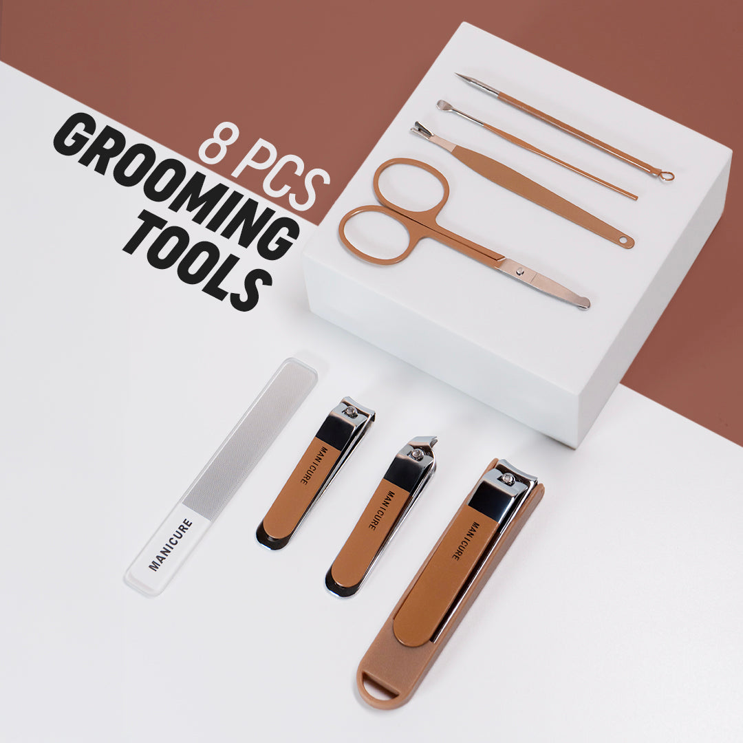 Portable Nail Clipper Set (8 Pieces)