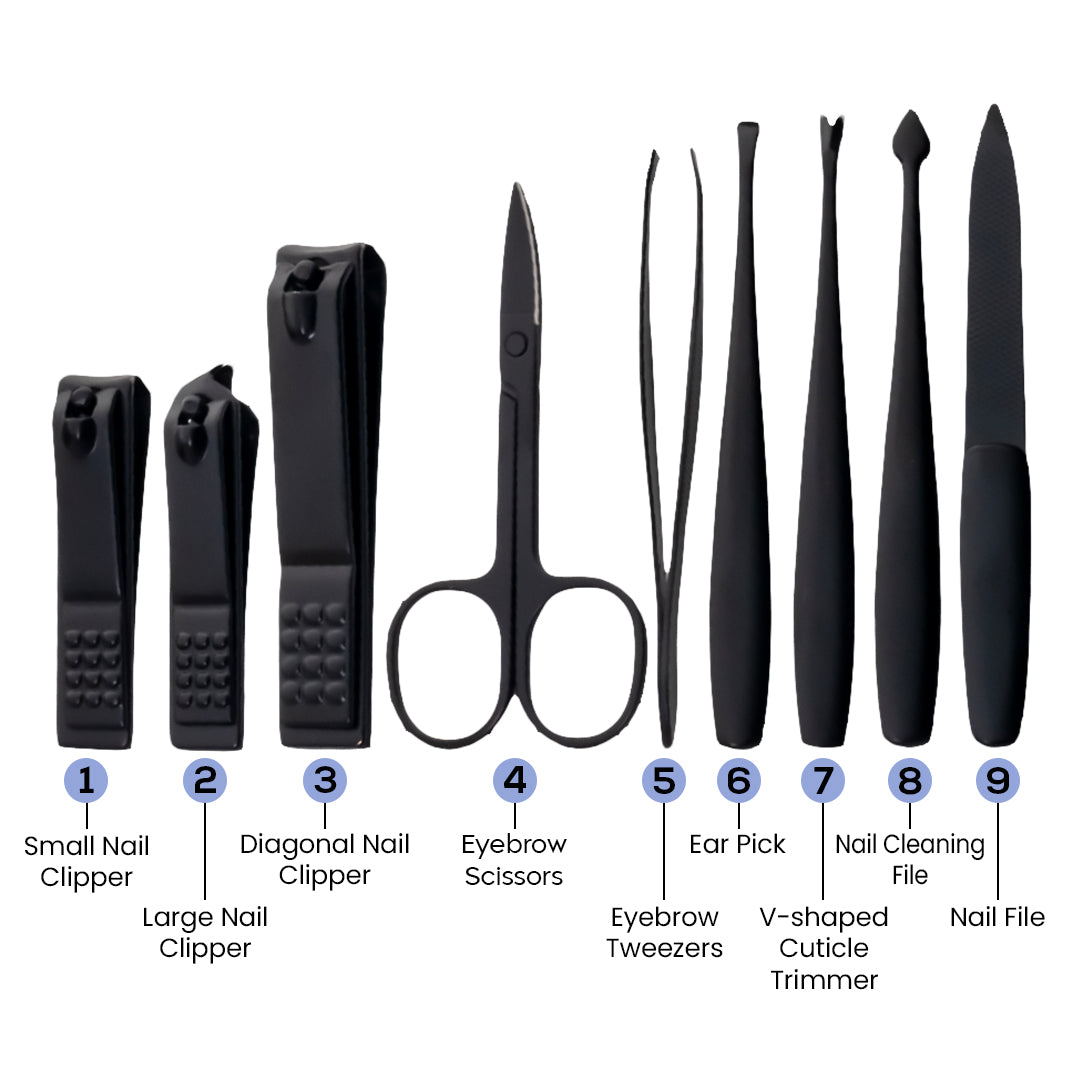 9 in 1 Portable Manicure Kit