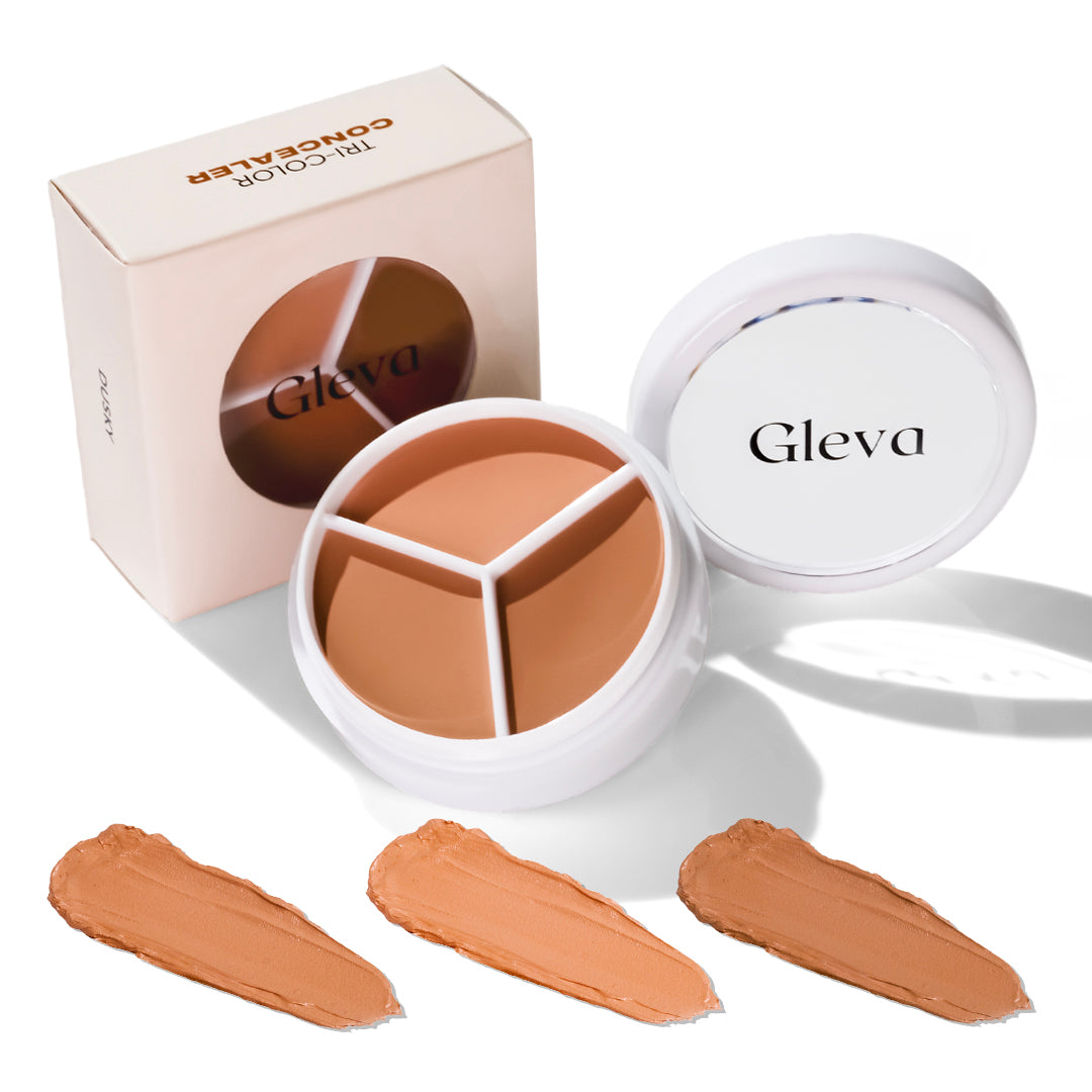 Tri-color Concealer (Free Makeup Puff)
