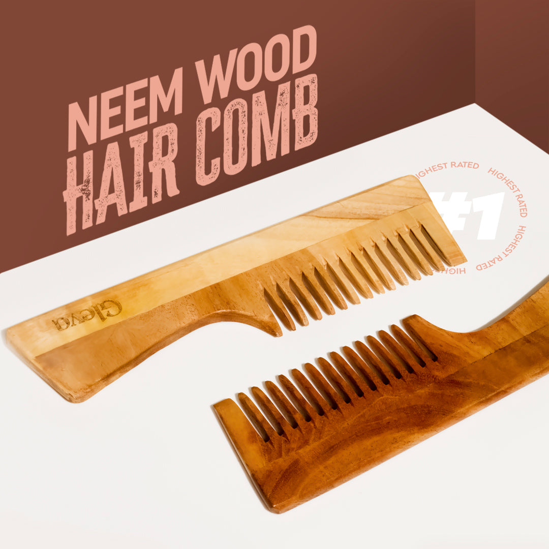 Neem Wood Handle Hair Comb