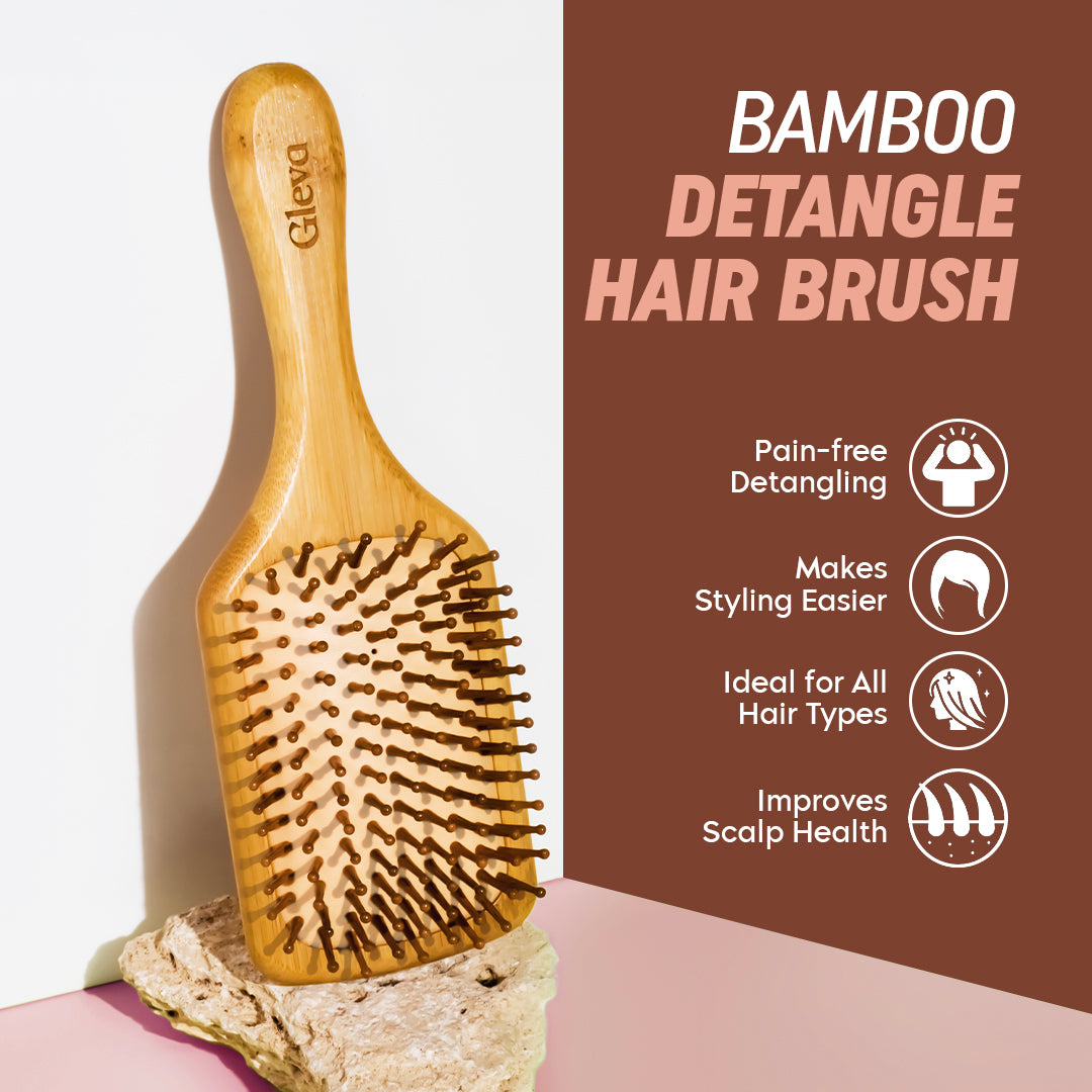 Bamboo Paddle Hair Brush