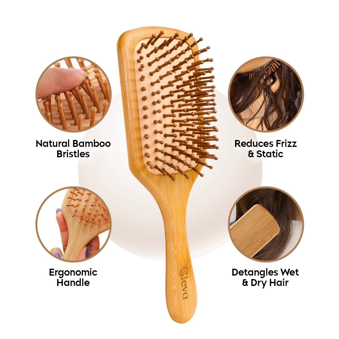 Bamboo Paddle Hair Brush