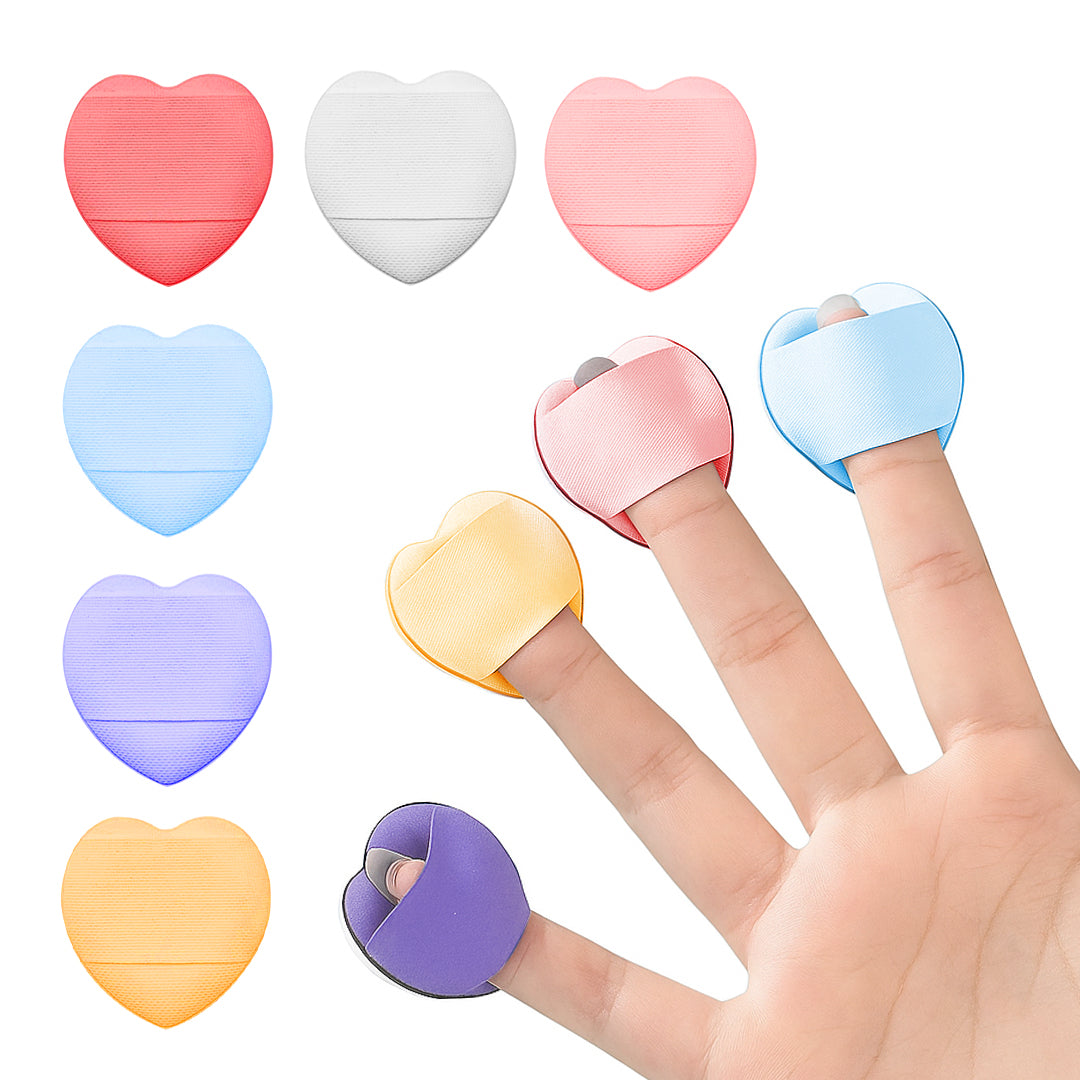 Heart Shaped Finger Powder Puff