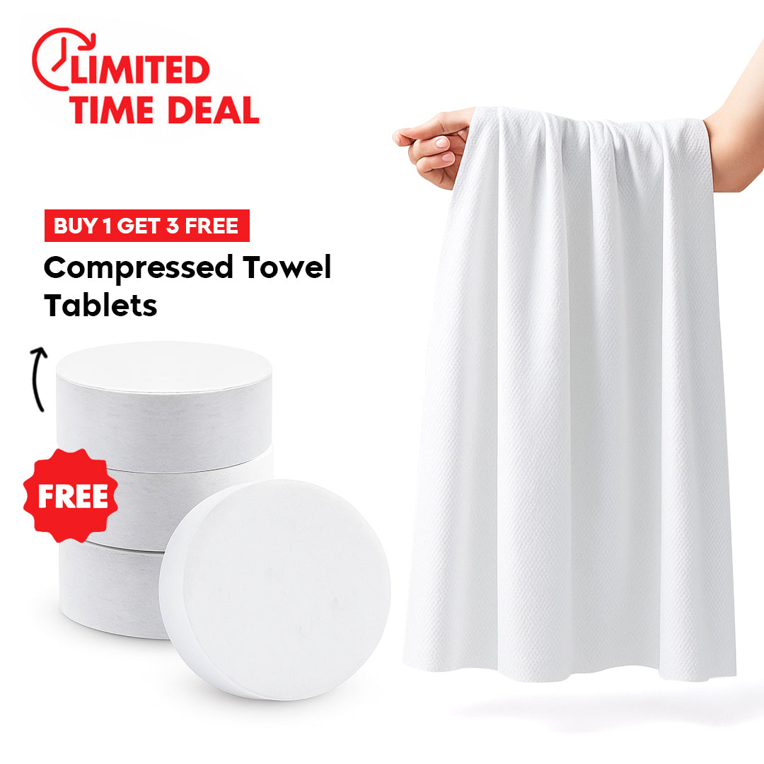 Compressed Bath Towel (Buy 1 Get 3 Free)