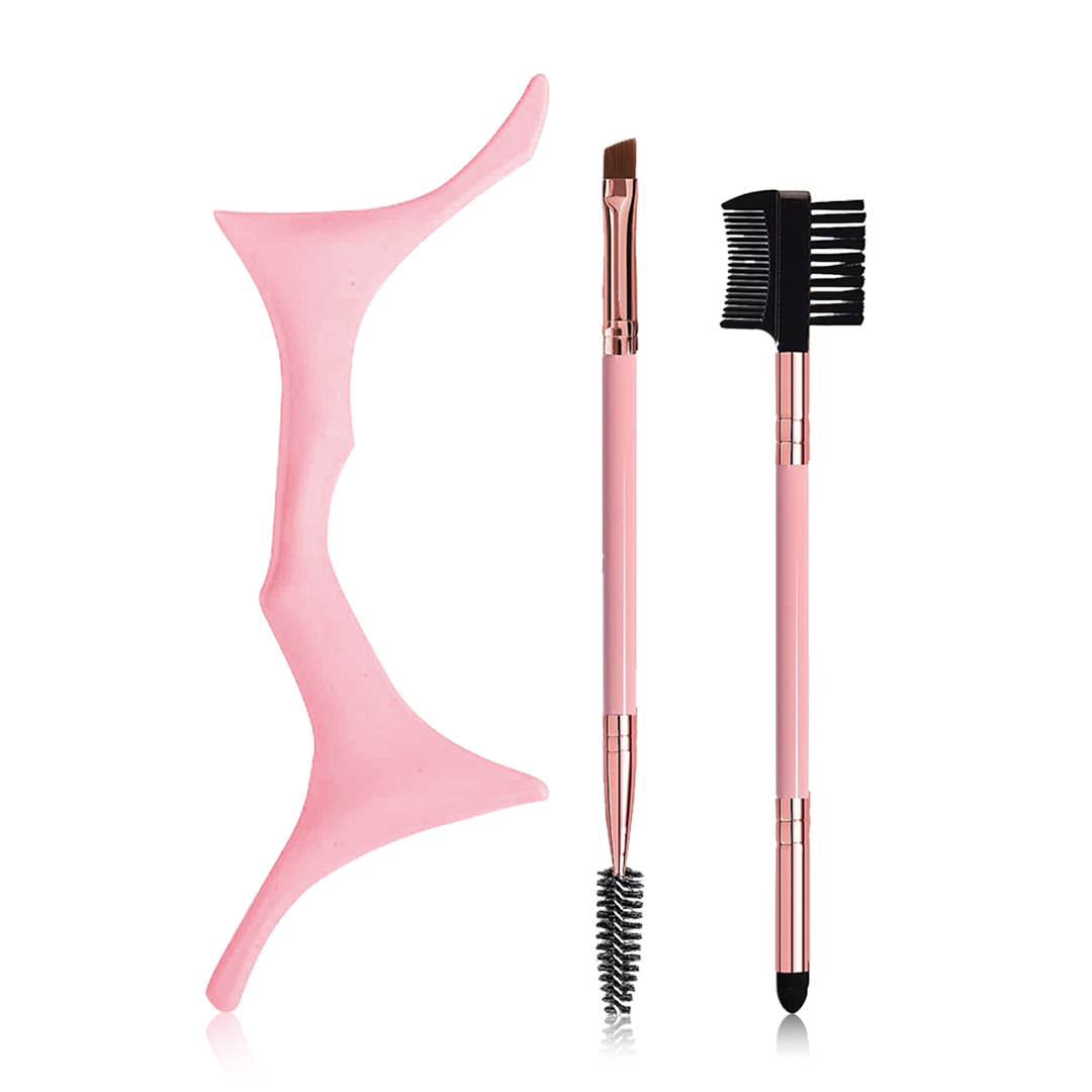 Three Piece Silicone Eyebrow Tools Set