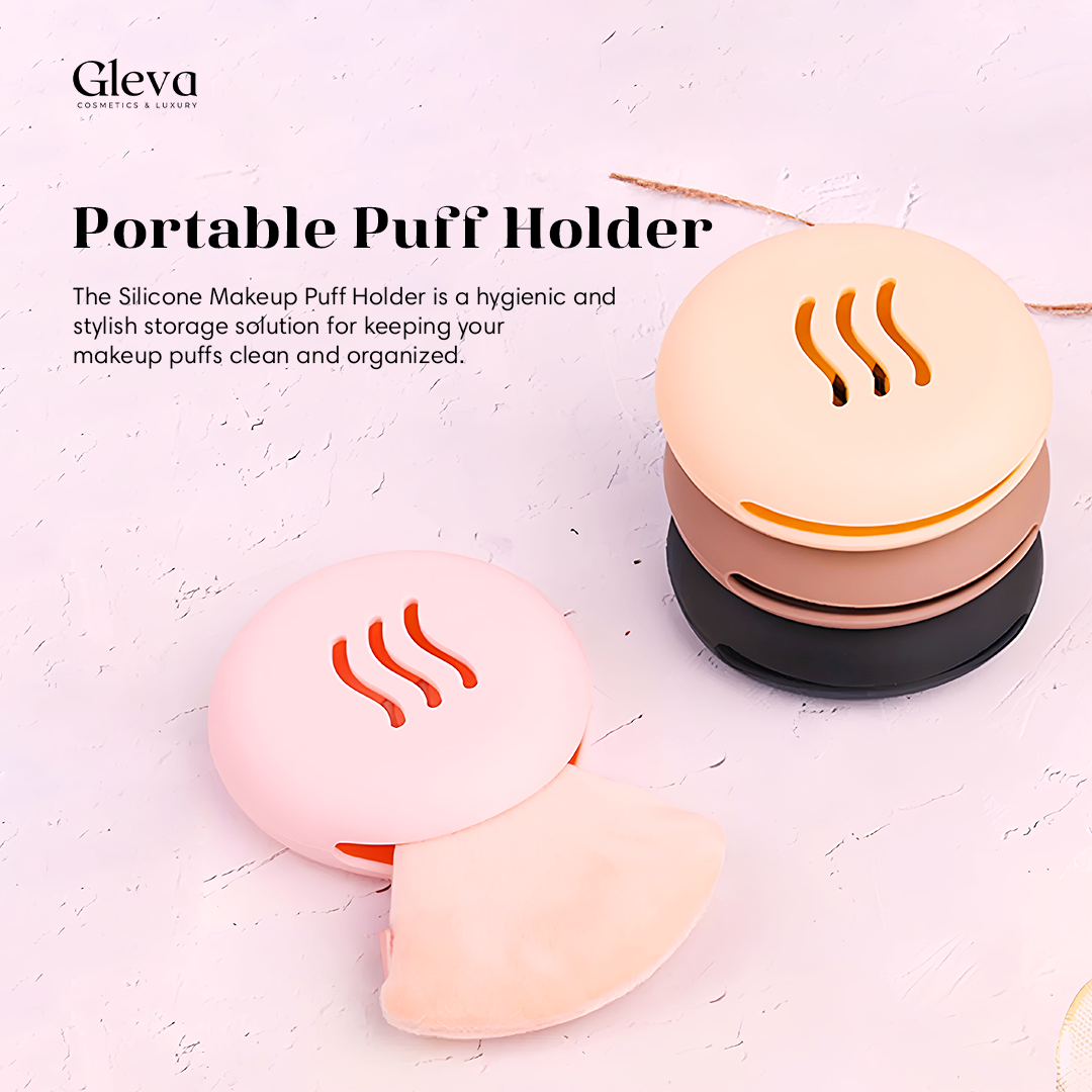 Portable Powder Puff Case