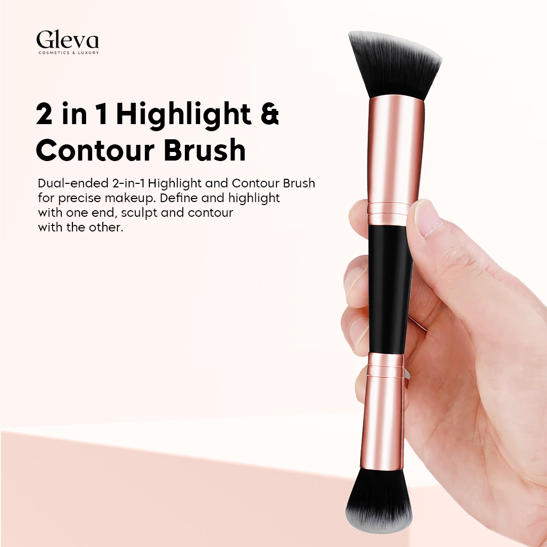 Dual-ended Countour Powder Brush