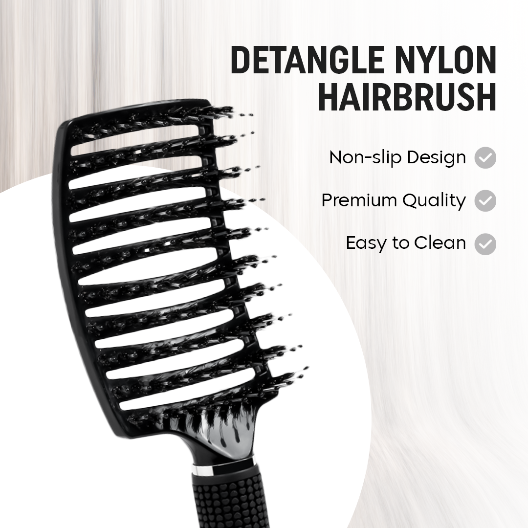 DETANGLER BRISTLE NYLON HAIRBRUSH