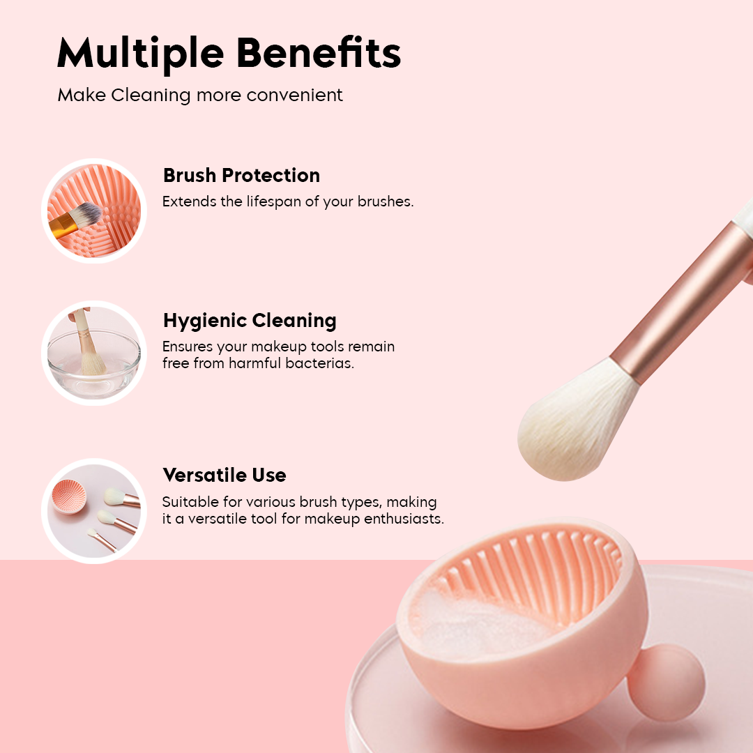 Cosmetic Brush Cleaner bowl