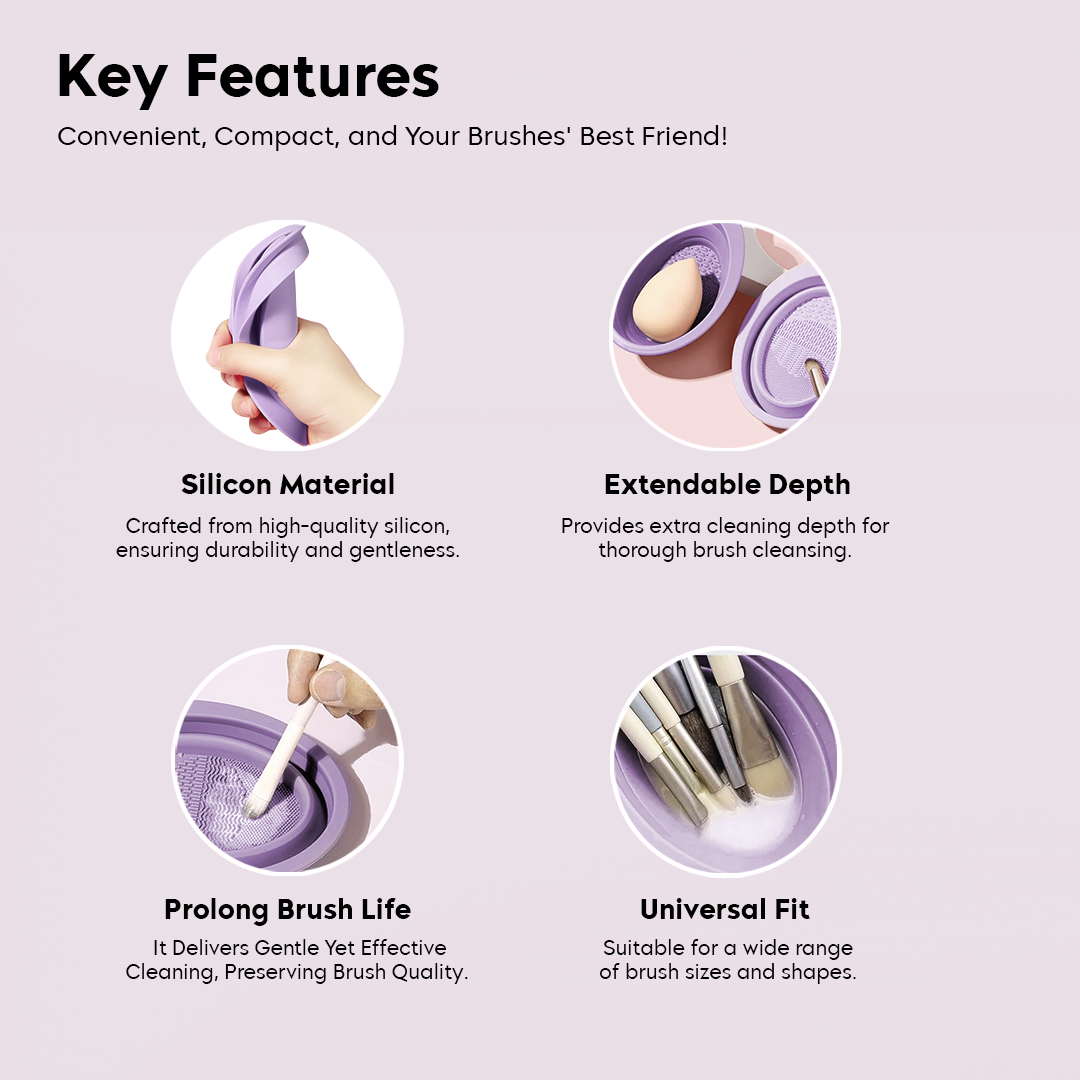 Foldable Brush Cleansing Bowl