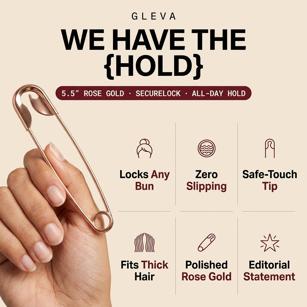 Safety Pin Hair Clip