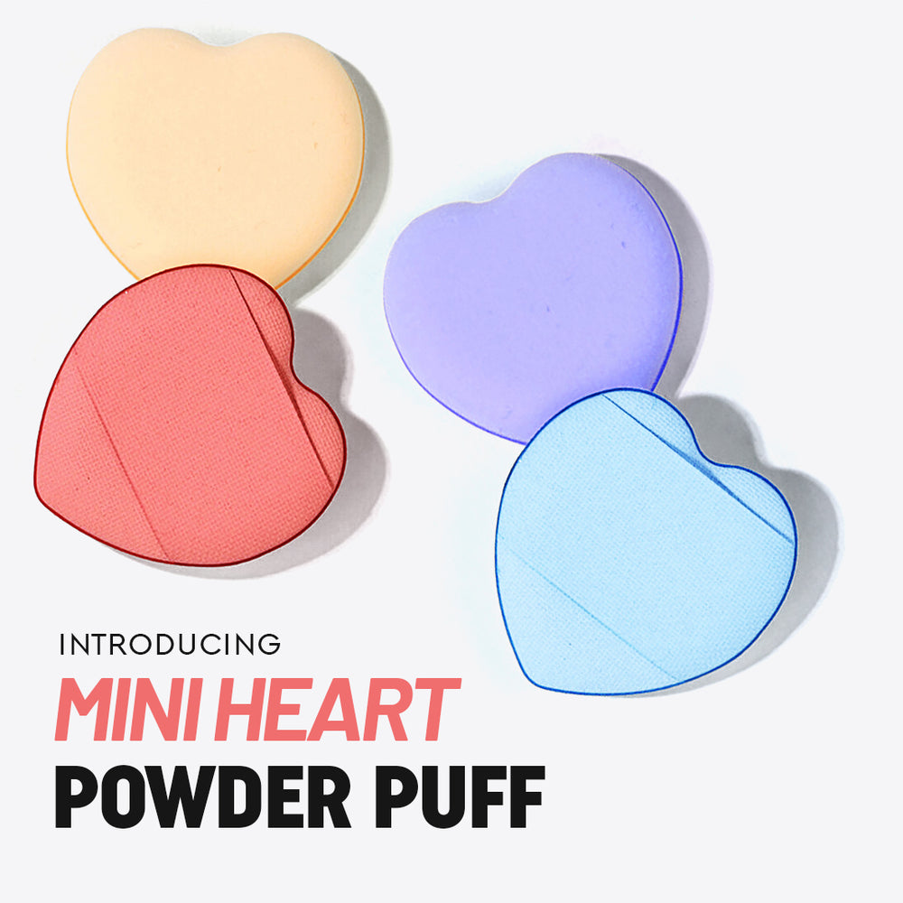 Heart Shaped Finger Powder Puff