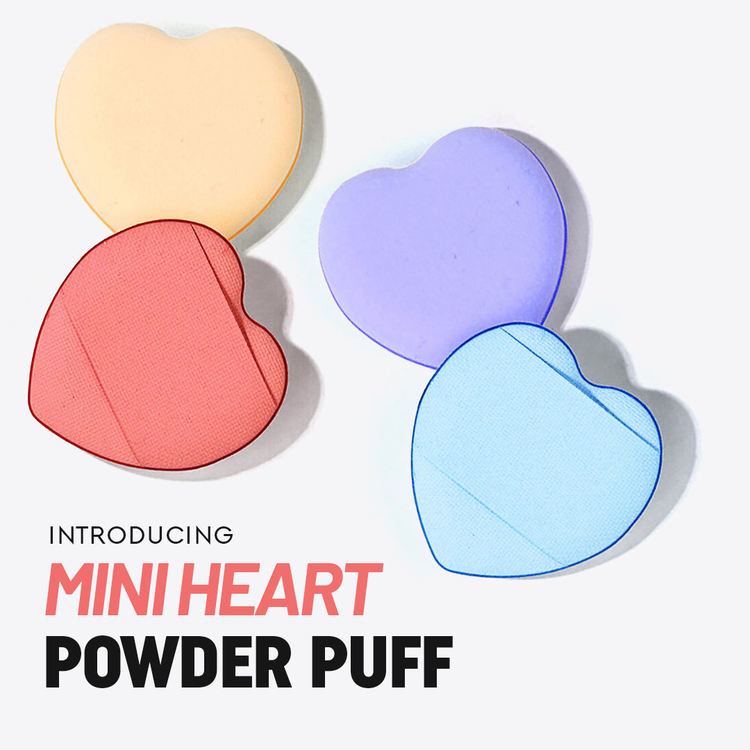 Heart Shaped Finger Powder Puff