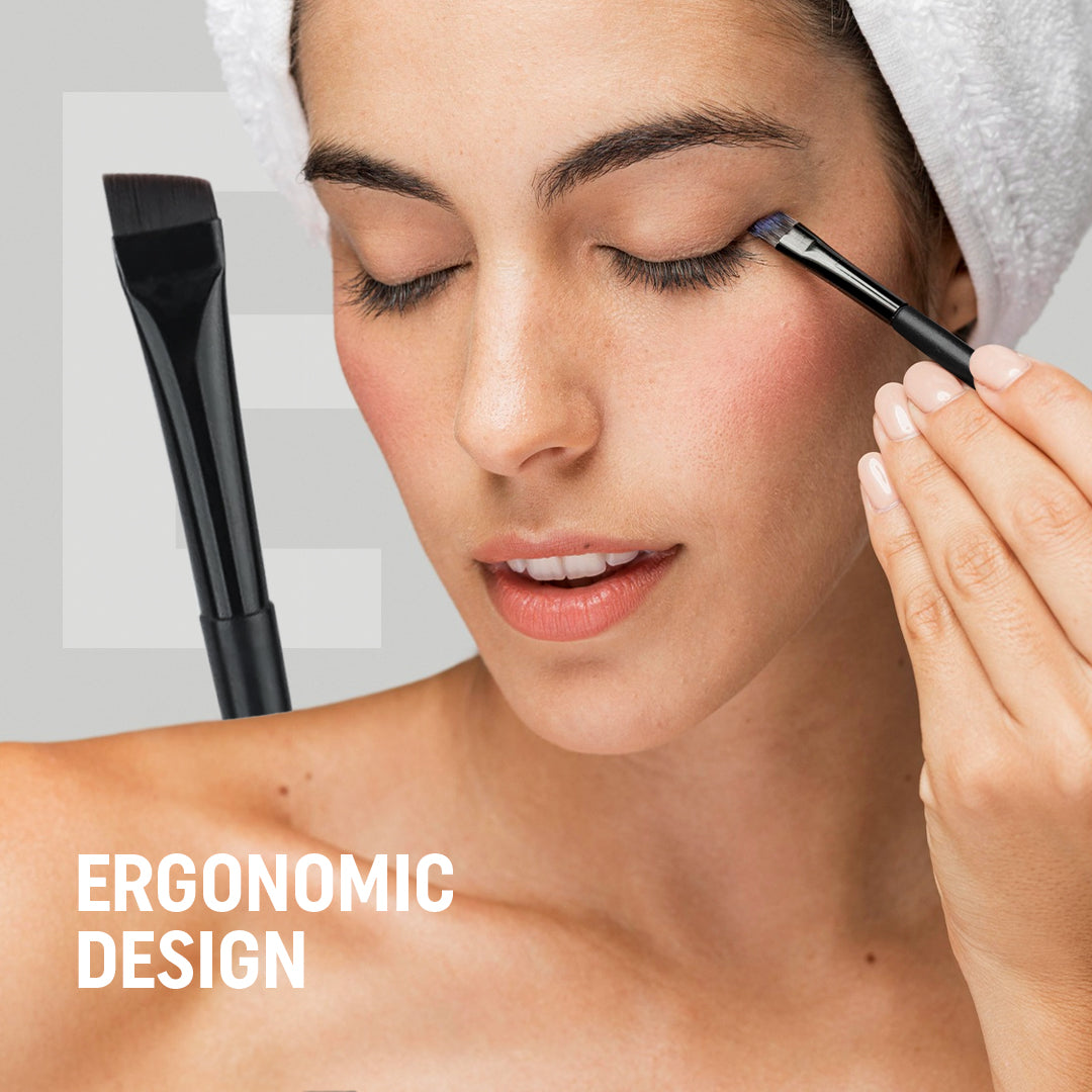 Angled Eyeliner and Brow Brushes Set