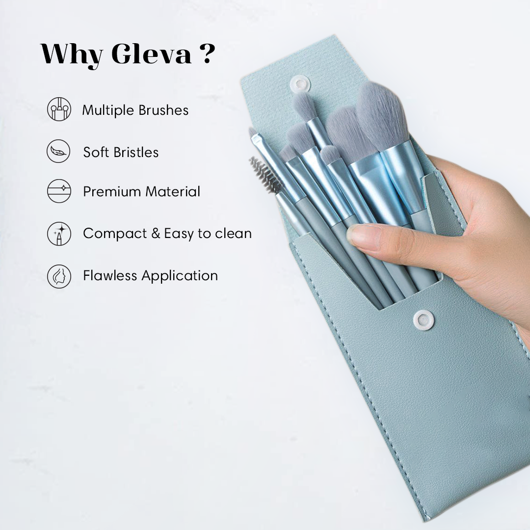 8 PCS Makeup Brush Set With Holder (Buy 1 Get 1 Free)