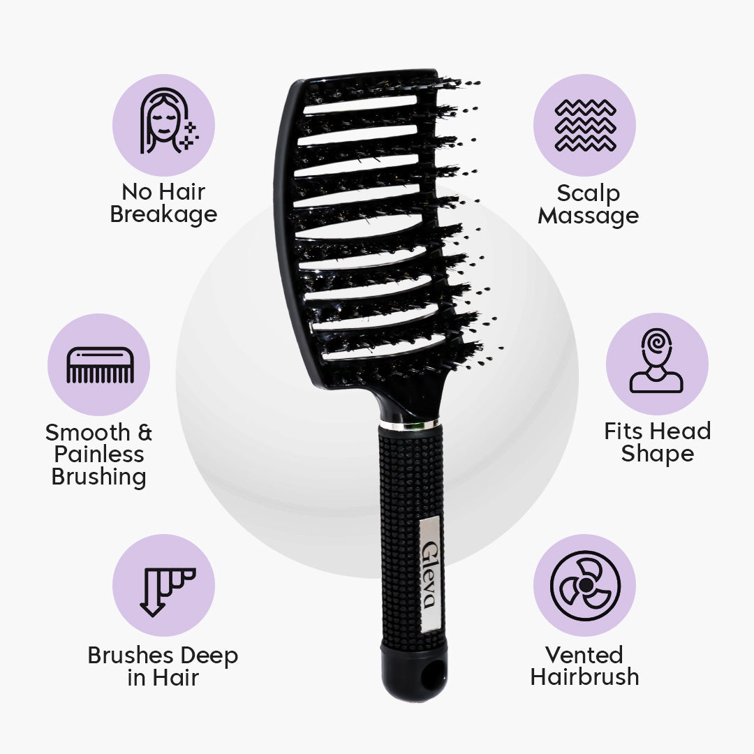 DETANGLER BRISTLE NYLON HAIRBRUSH