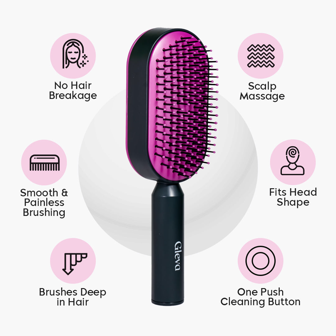 Self Cleaning Hair Brush