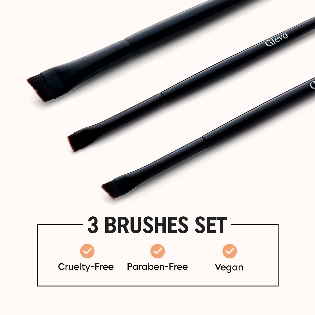 Angled Eyeliner and Brow Brushes Set