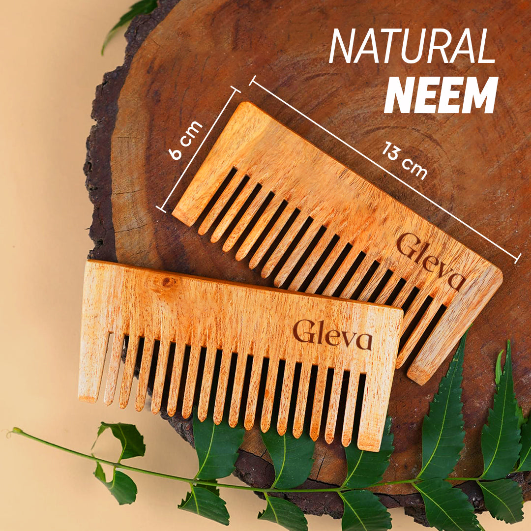Neem Comb Short No Handle