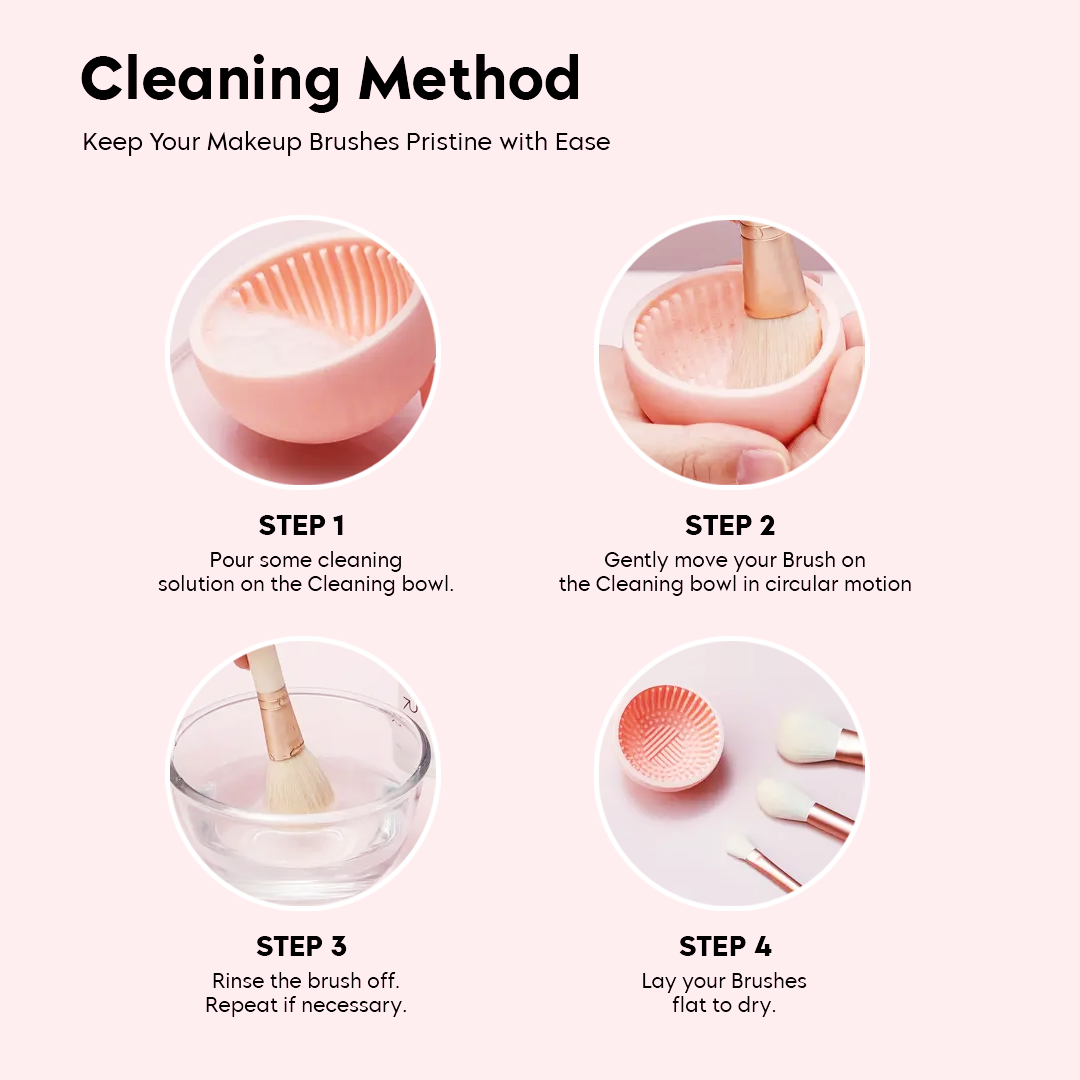 Cosmetic Brush Cleaner bowl